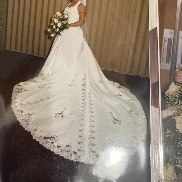 Michaelangelo wedding dress with a beautiful train - Picture 4 of 6